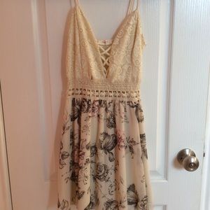 Cute mini floral dress